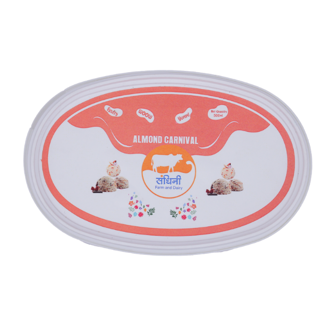 Almond Carnival Ice Cream 500 Ml Tub - Image 3