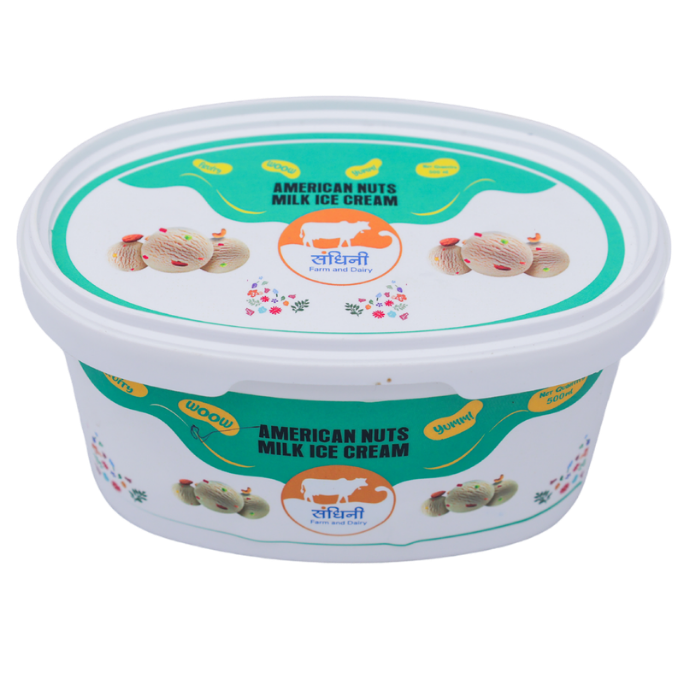 American Nuts Ice Cream 500 Ml Tub - Image 2