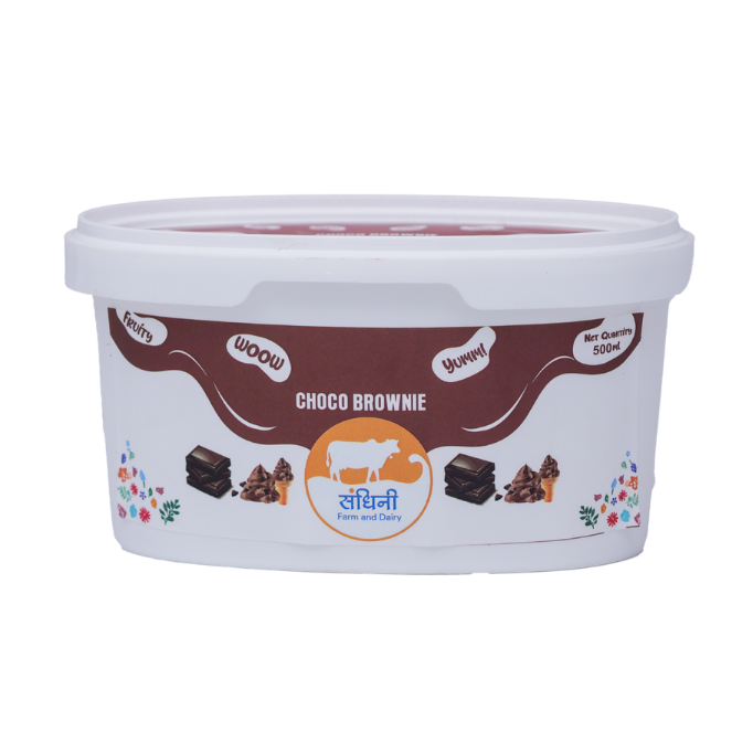 Choco Brownie Ice Cream 500 Ml Tub