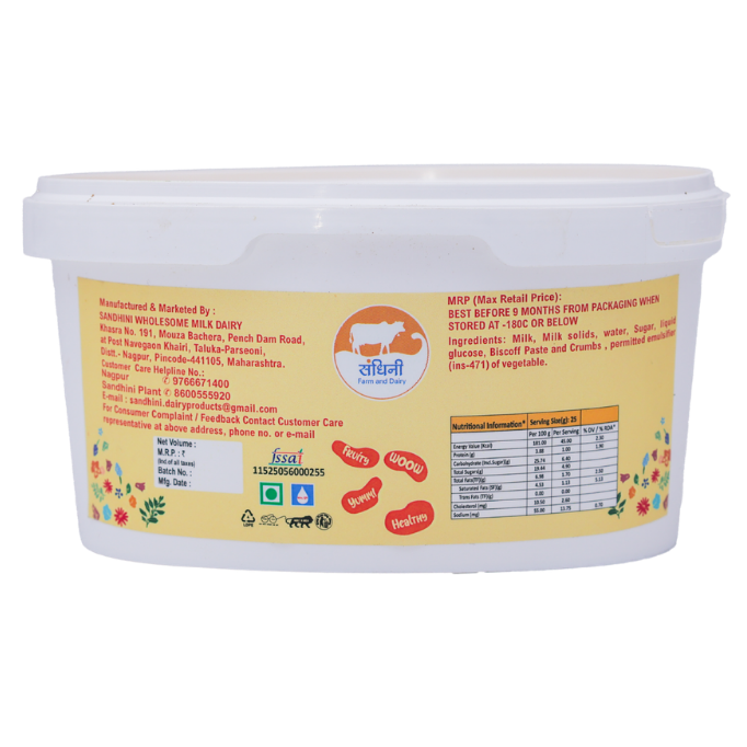 Mango Ice Cream 500 Ml Tub - Image 4