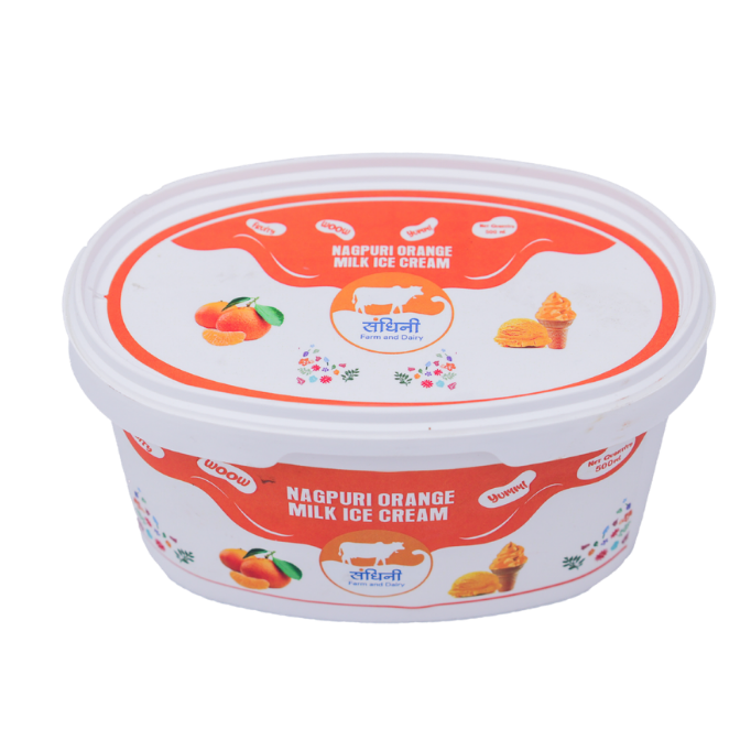 Orange Ice Cream 500 Ml Tub - Image 2
