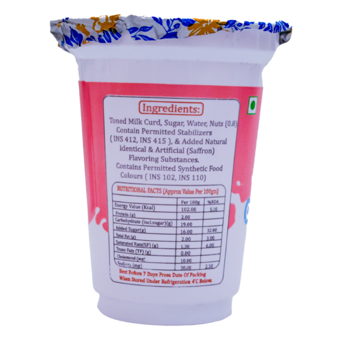 Rajbhog Lassi 180 Ml Glass - Image 2
