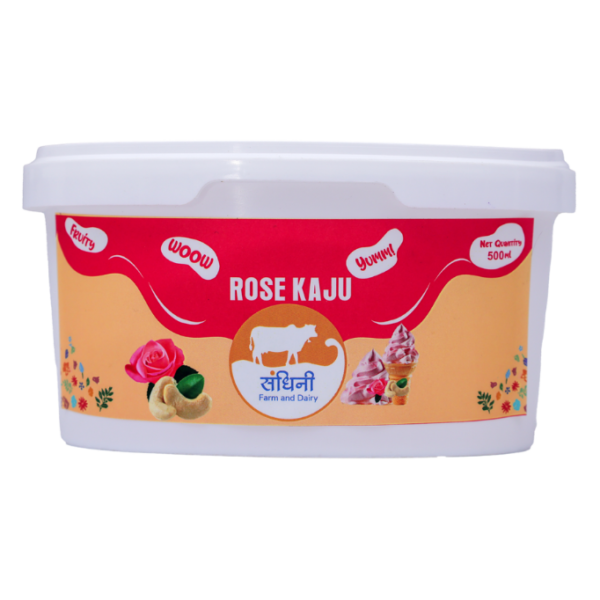 ROSE KAJU ICECREAM TUB (FRONT)