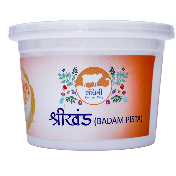 Shrikhand Badam Pista 200g and 500g Cup